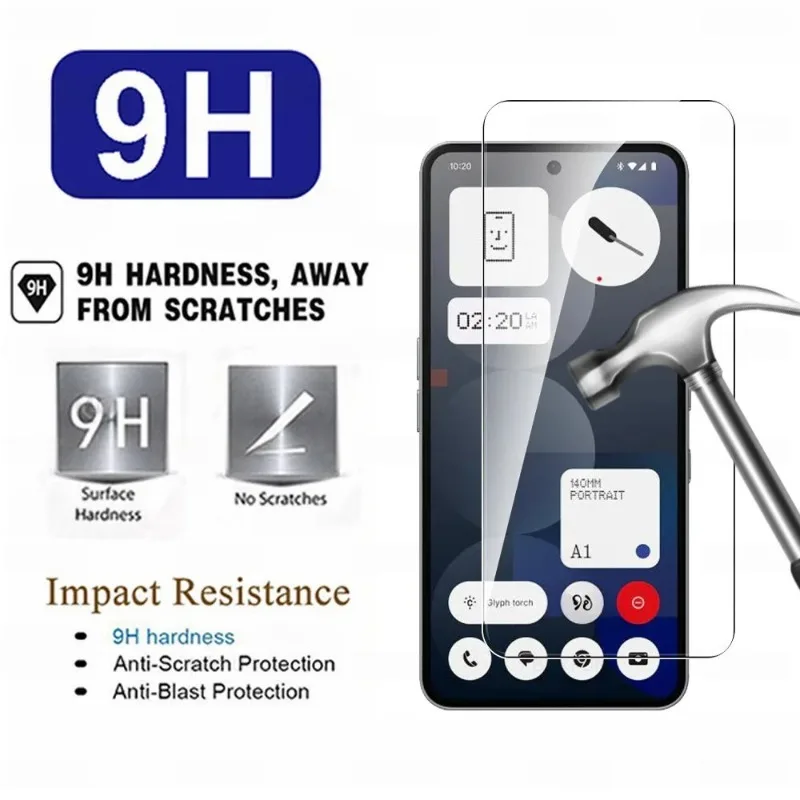 3-5 Buah untuk Telepon Nothing (2a) (3a) Pro Pelindung Layar Kaca Tempered Tanpa Hal Phone2a Plus Phone3a 3aPro Film Kaca Pelindung