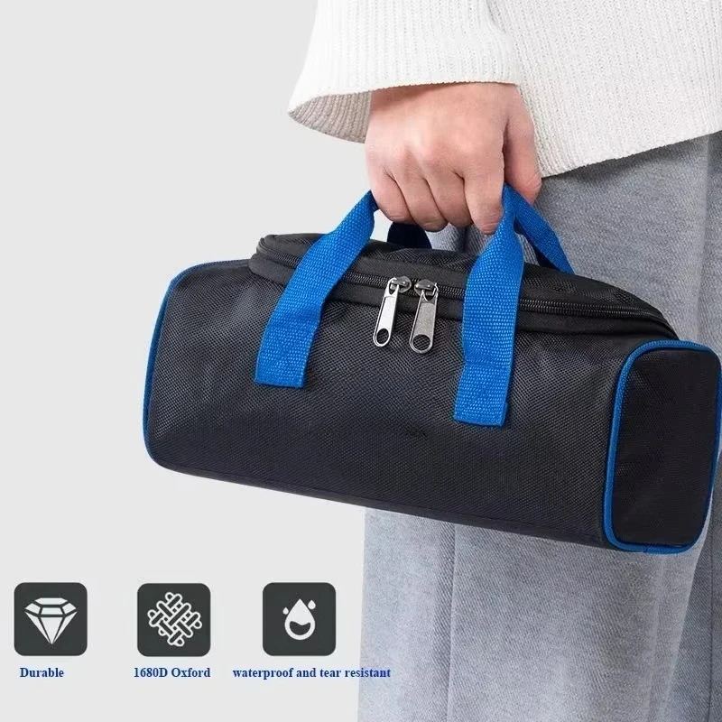 Waterproof Oxford Fabric Tool Bag Organizer, Wear Resistant Portable Pouch for Plumber Electrician, Durable Screwdriver Case