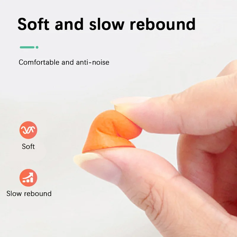 30/100pairs Bullet Type Foam Earplugs Anti-Noise Abatement Sleeping Ear Plug Sleep earplugs, bedroom, school, work, rest