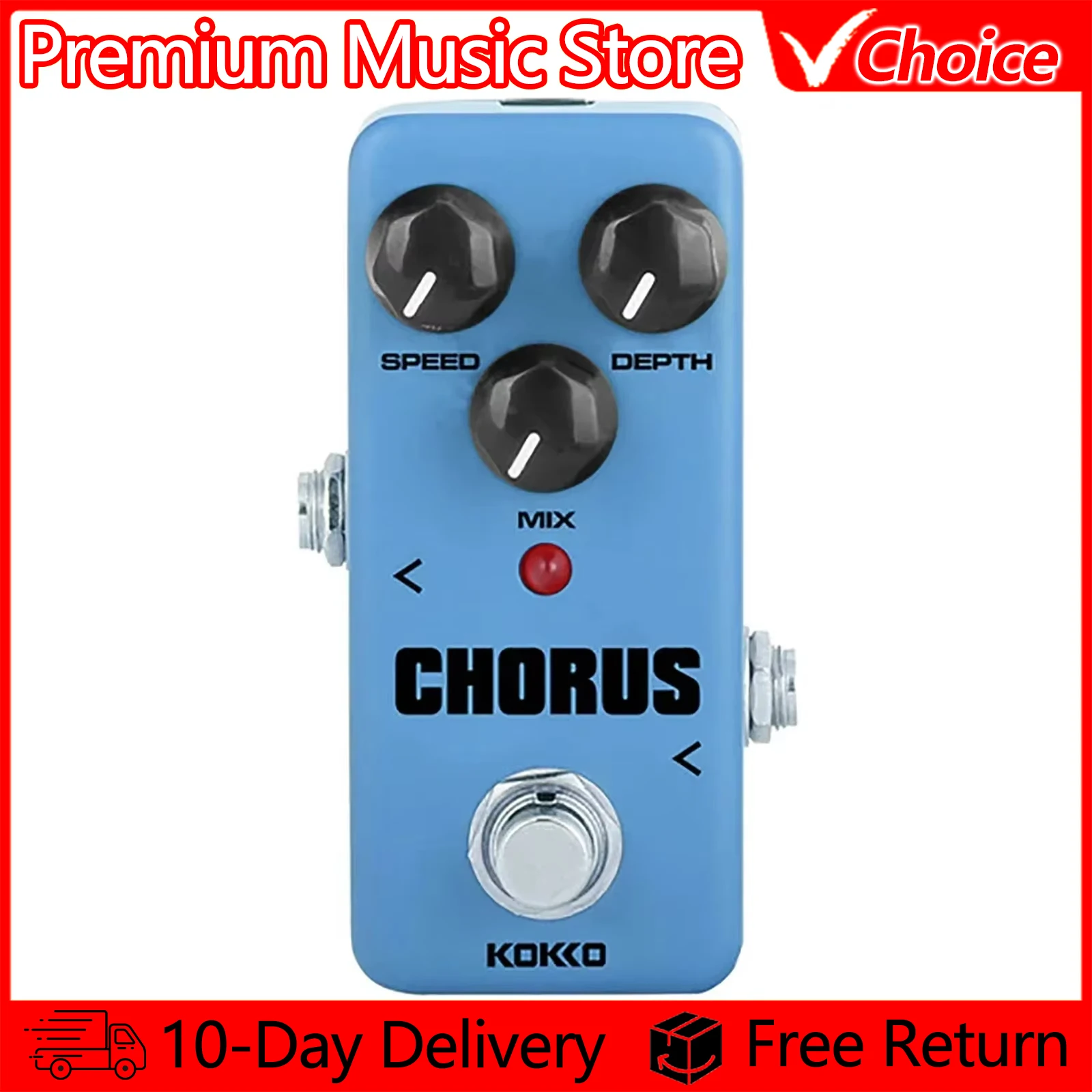 KOKKO Electric Guitar Pedal Analog Chorus Effects Guitar Pedal for Electric Guitar Bass Guitar Accessories True Bypass