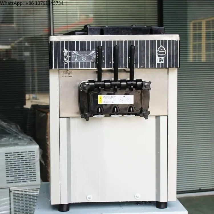 

1700W Vertical Soft Serve Ice Cream Machine - Compact Commercial, Fully Automatic, Portable Stainless Steel, Easy Clean,