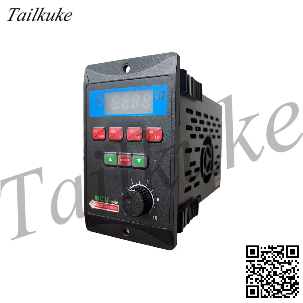 Jednofazowy 220V trójfazowy silnik asynchroniczny przetwornica częstotliwości ogólny regulator 120w200w400w750w prosty miniaturowy