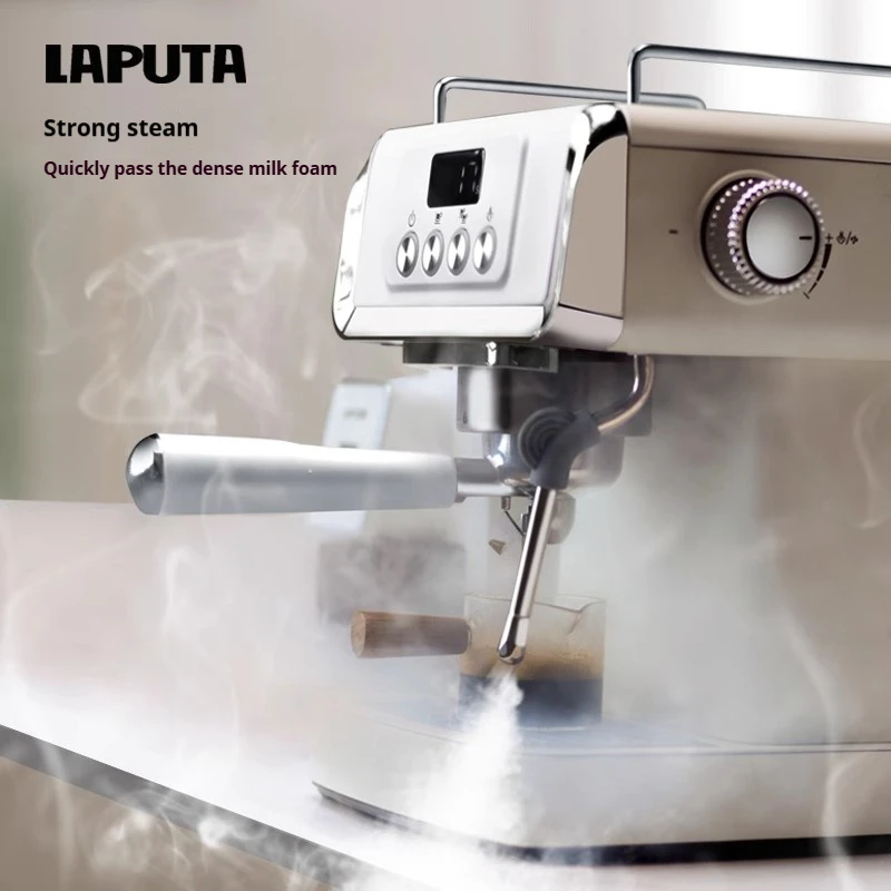 1230W Semi-Automatic Espresso Machine with Milk Frother - 15Bar PID Temperature Control for Home Use