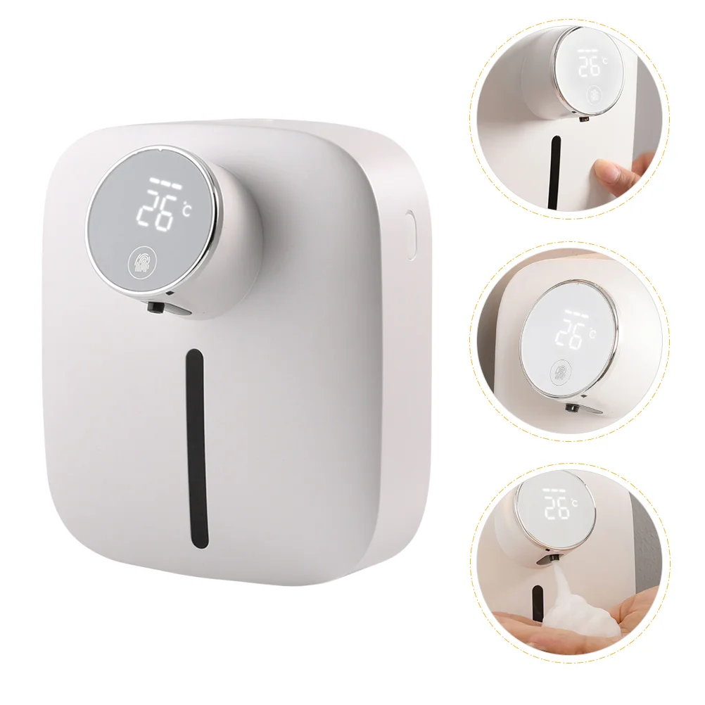 

Automatic Soap Dispenser Black Hand Wall Rechargeable Touch-free Foaming Small Foams Abs Touchless Wall-mounted