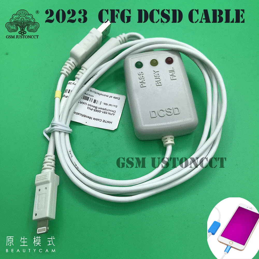 Oryginalny kabel DCSD Alex kabel szeregowy do odczytu danych Nand SysCfg dla iPhone 6S/7/7P/8/8P/X kabel USB dsd