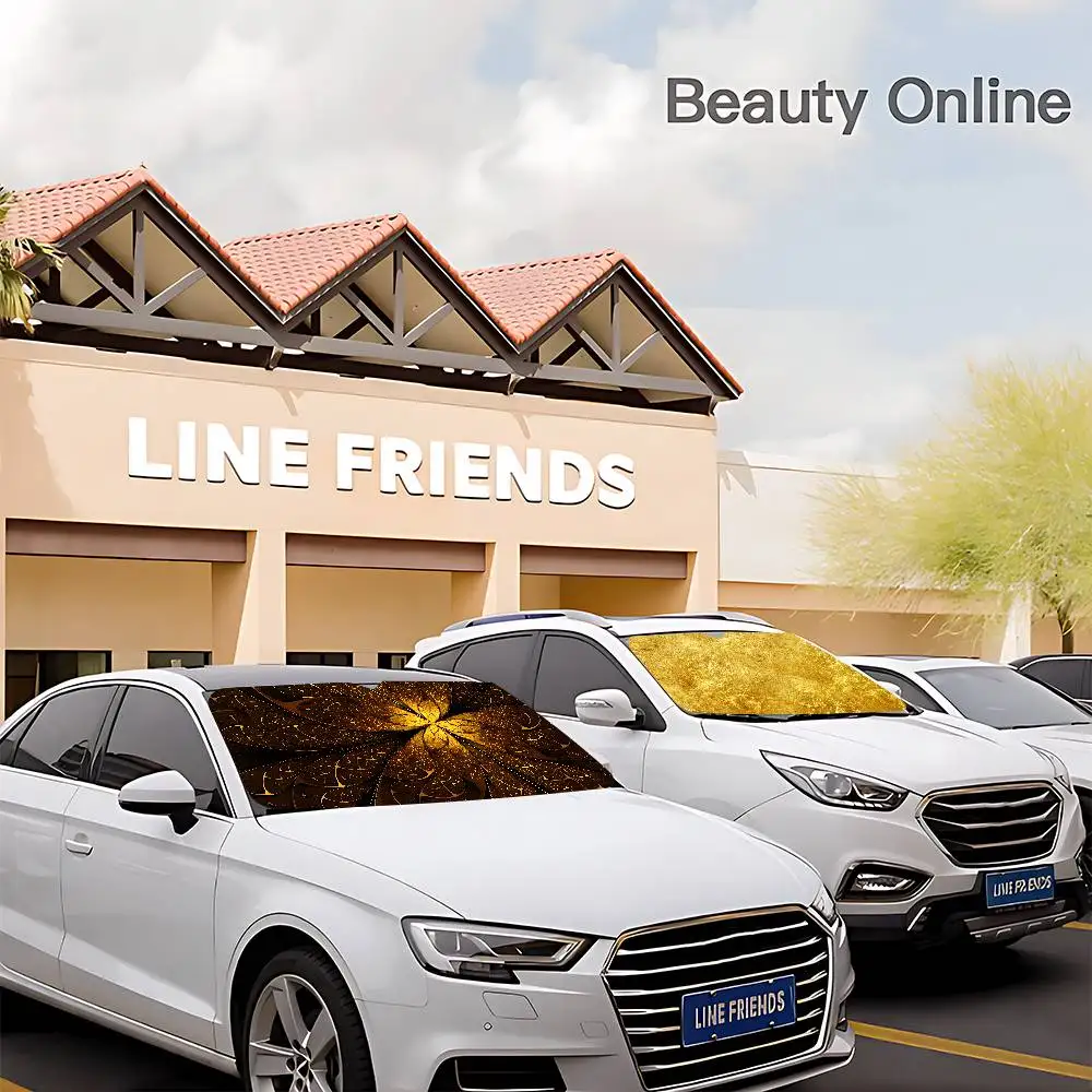 

Art Gold Автомобильный солнцезащитный козырек, лобовое стекло, шокованные солнцезащитные козырьки на переднее окно автомобиля, сохраняют автомобиль, прохладный УФ-защита