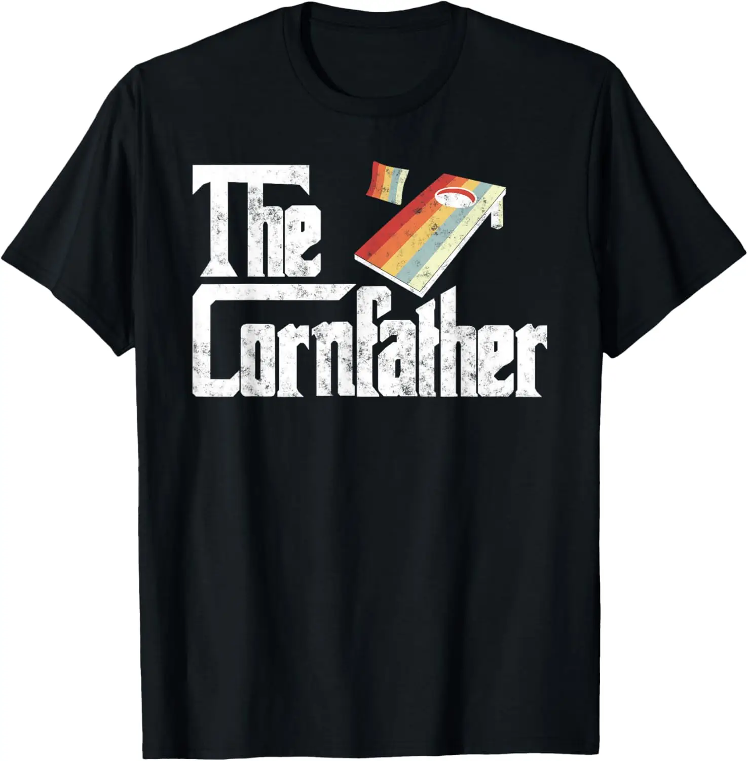 The Cornfather Funny cornhole Game Lover Dad Papa T-Shirt