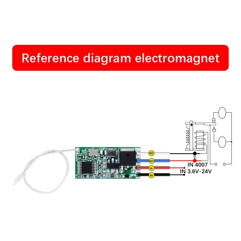 Top-10PCS 433Mhz Universal Wireless DC 3.6V-24V Remote Control Switch 1 CH RF Relay Receiver LED Light Controller DIY Kit