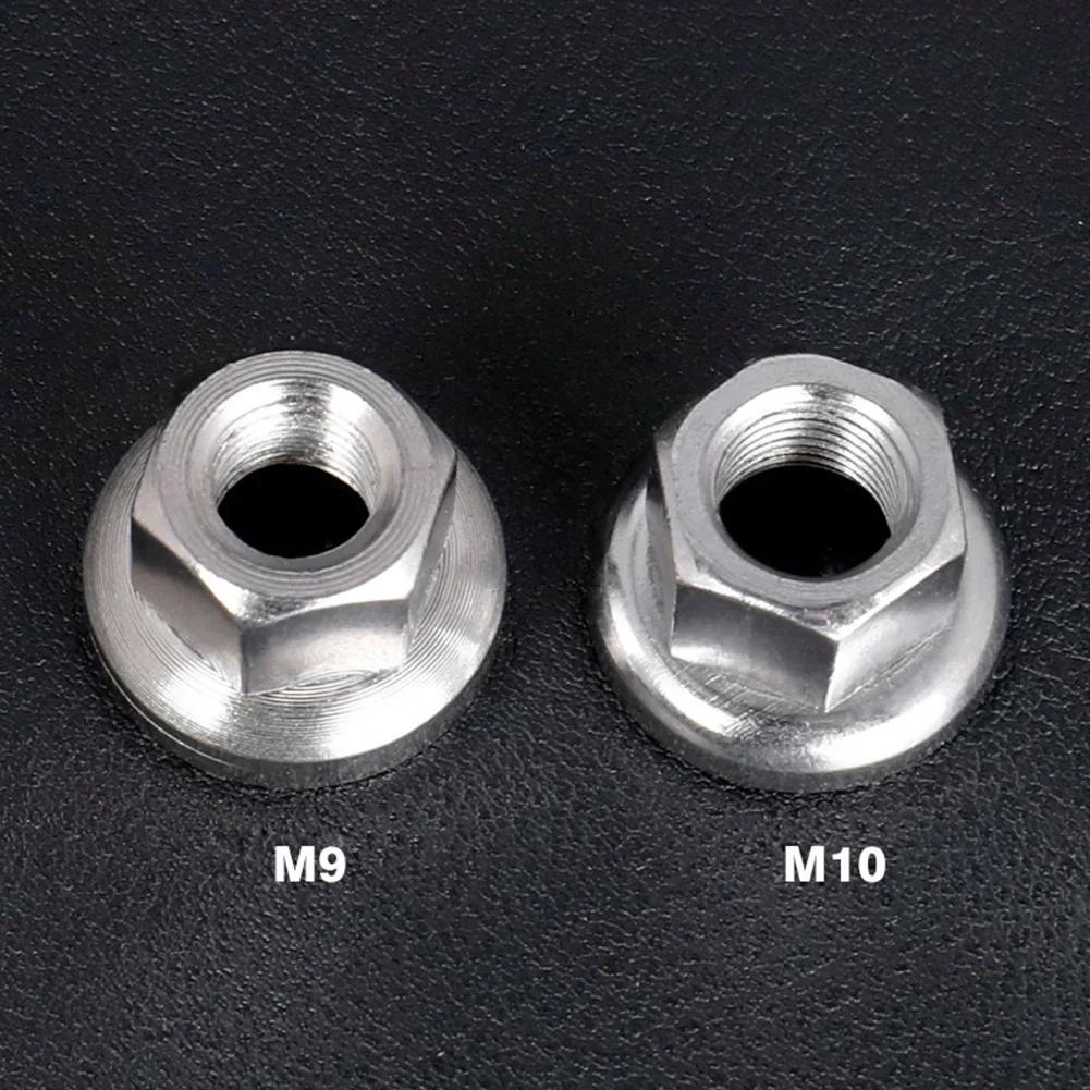 2PCS Stainless Steel Bike / Cycle Wheel Axle Track Nuts Sizes M9/M10  With Anti-skid Patterns Protecting The Frame