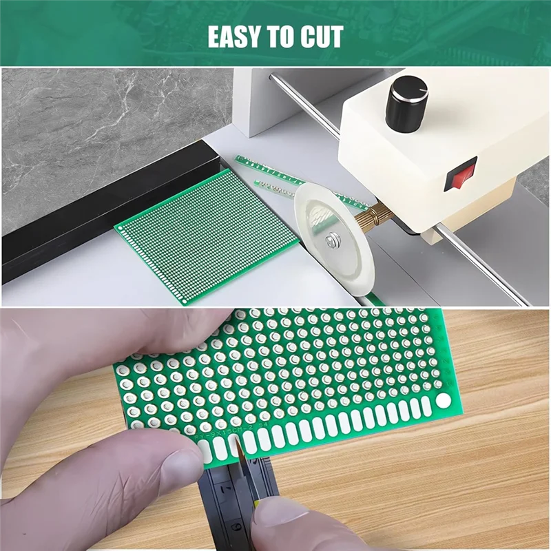 

147-Piece PCB Circuit Board Prototype Kit - Double-Sided Perf Boards In 6 Sizes-AT36