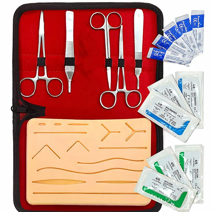 17 Pcs Surgical Instruments Kit Bioanatomical Tool Kit for Surgical Instruments Medical Students