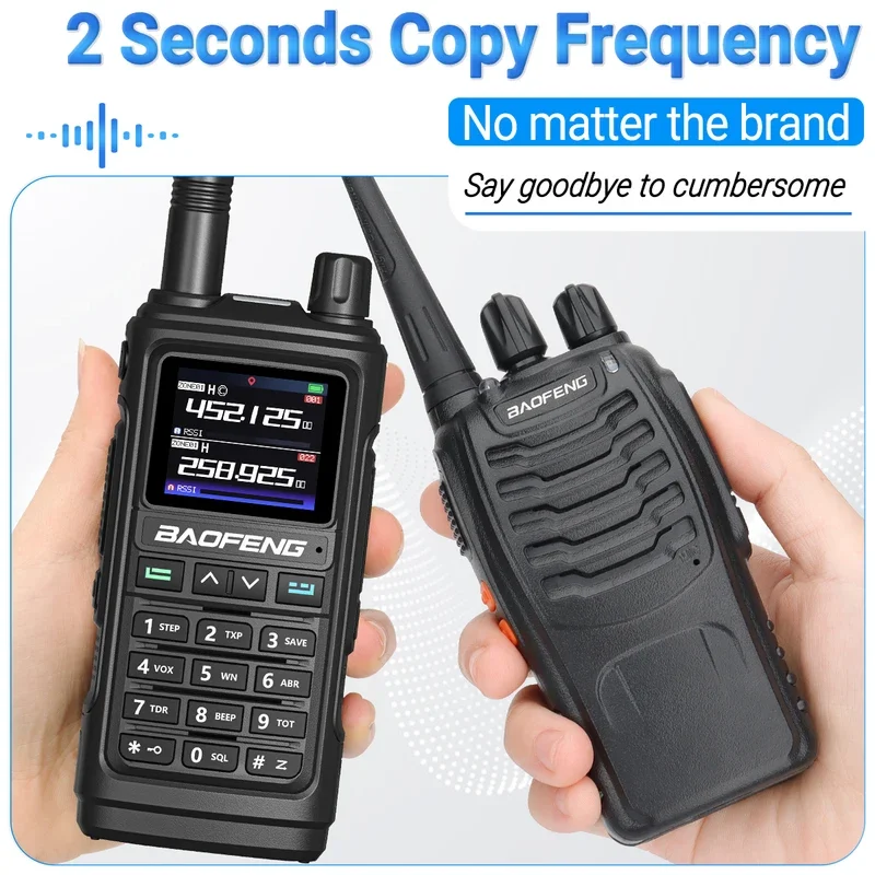 Baofeng UV 17 PRO GPS Air Band Walkie Talkie 999CH Беспроводная Частота копирования NOAA шесть диапазонов Любительская двухсторонняя рация для охоты