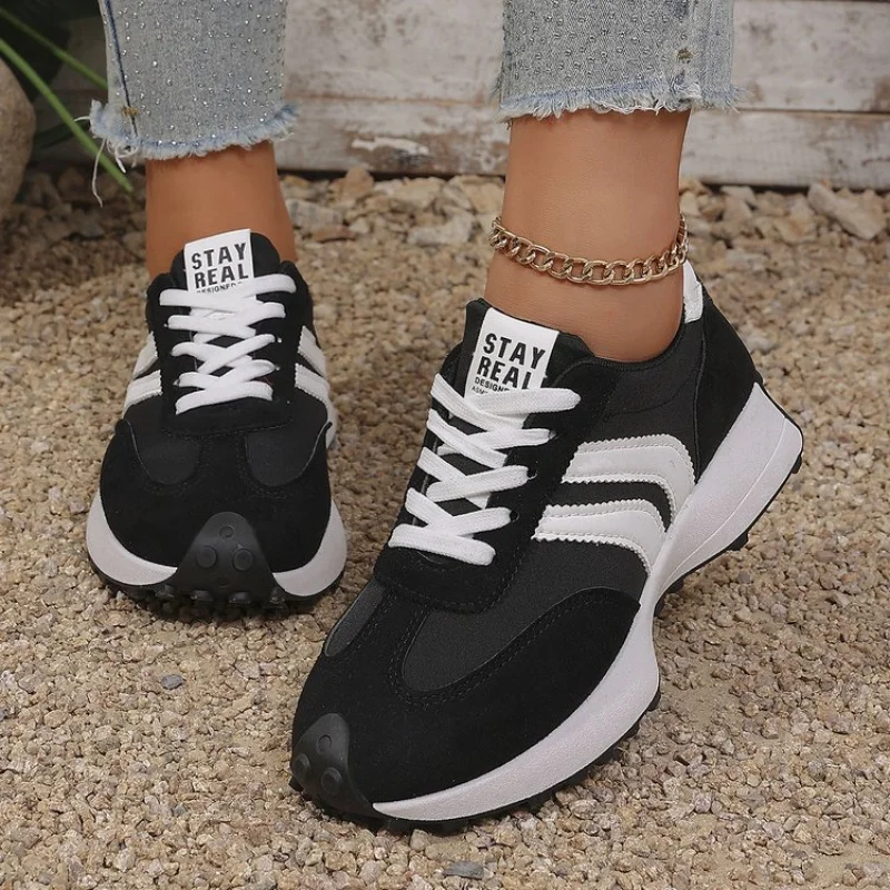 2026 New Women's Retro Forrest Gump Sneakers, Suede Stripe Casual Trainers, Lightweight Platform Running & Walking Shoes S7f4c3cdbf5cd4efa97c872c16c42684c1