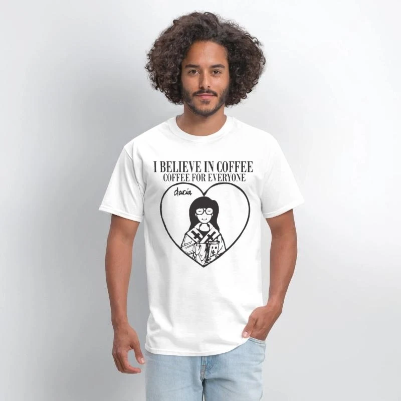 0331 Retro Sick sad world Daria MTV Gift t shirt 90s Nostalgia cartoon Graphic Clothes 100% cotton printed Y2K clothing