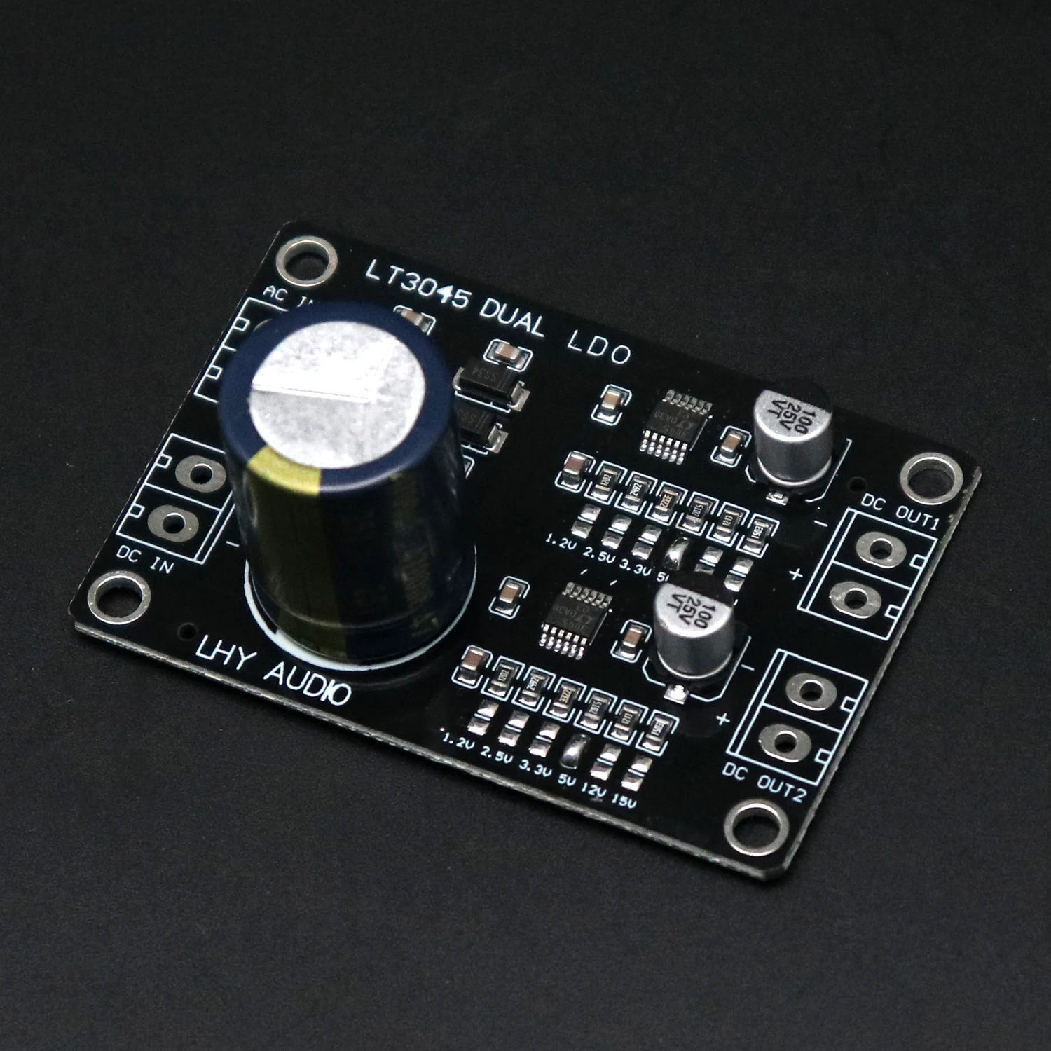 LT3045 Dual-Channel RF Linear Regulator Power Supply AC-DC Converter 1.2-15V for DAC Audio Filter Decoder Amplifier Module Board