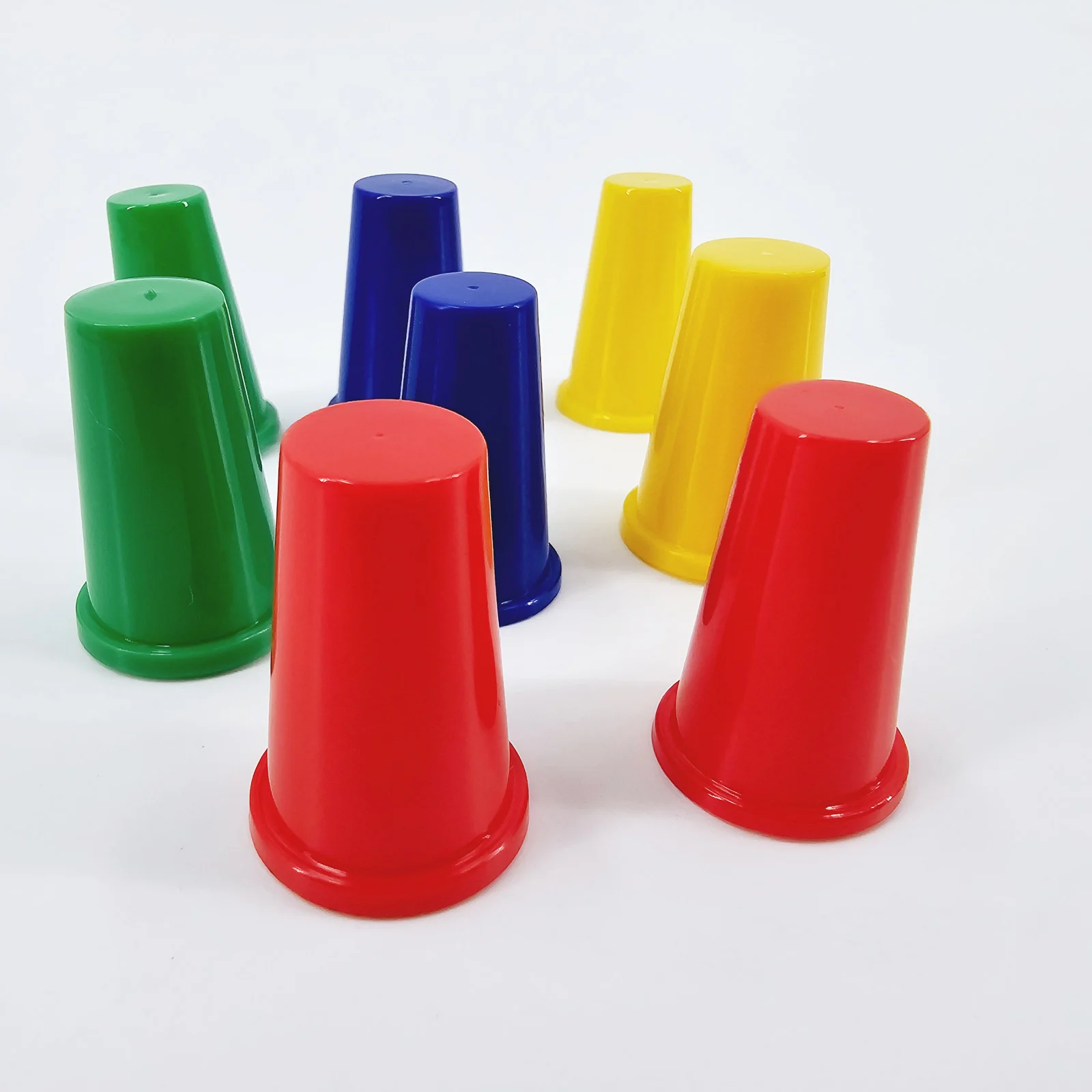 Magic Finger Thimble Trick Set - Colorful Stalls for Vanish Appearance Color Change Split Effect Close Up Stage Performance