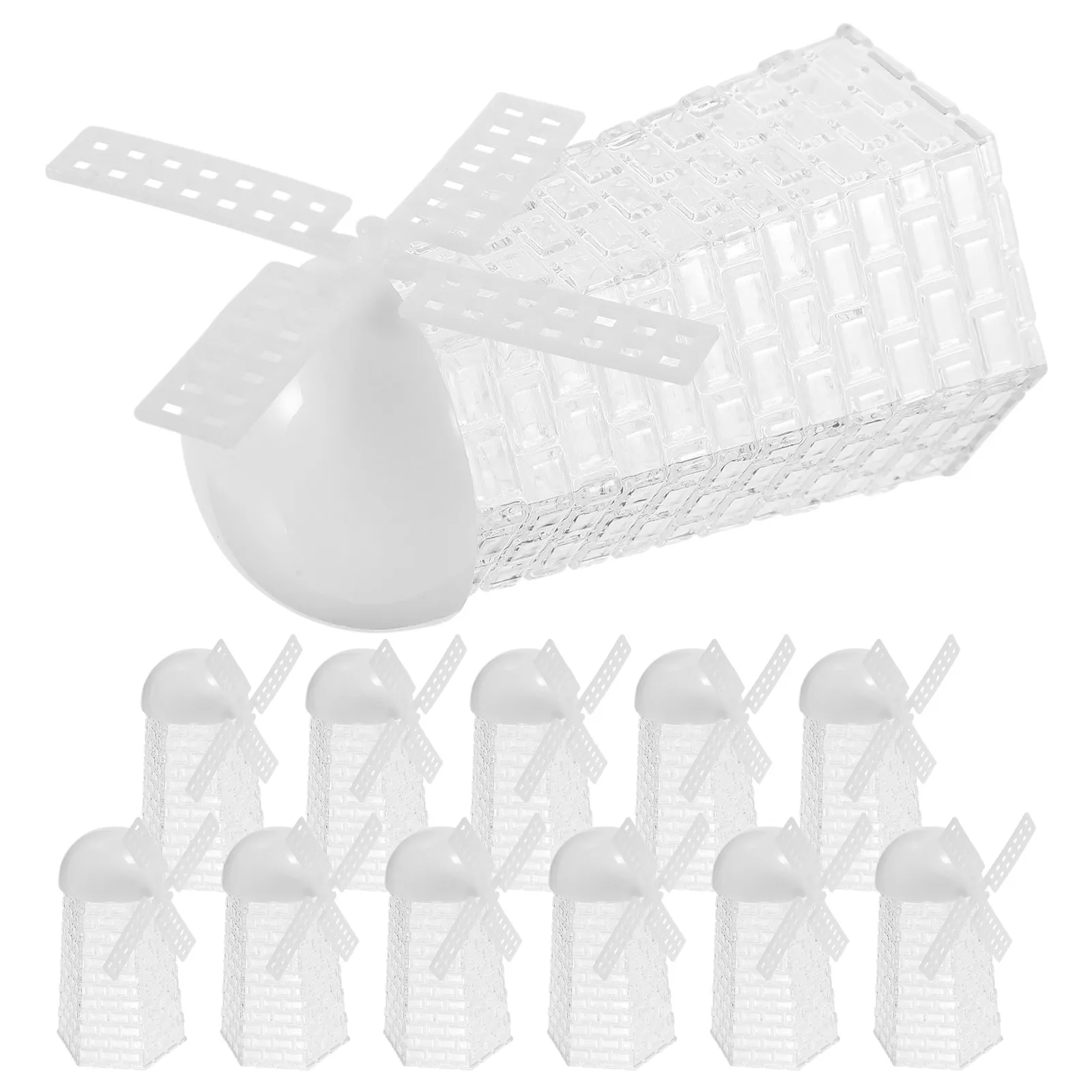 

12Pcs Reusable Plastic Candy Boxes Chic Simple Design Small Favor Boxes for Weddings Baby Showers Parties Cookies Chocolates
