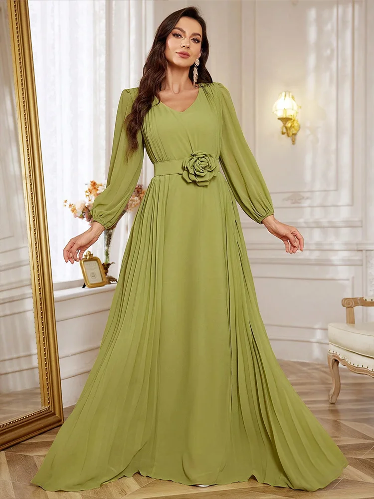 

X22 Loose chiffon dress fashionable elegant elegant evening dress