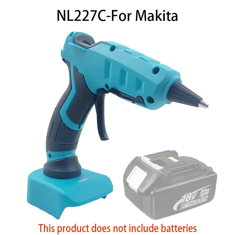 18V 40W Electric Hot Melt Glue Gun Cordless Electric Glue Grab 7mm Glue Stick Hot Melt Welding Hot Air Gun for Makita No Battery