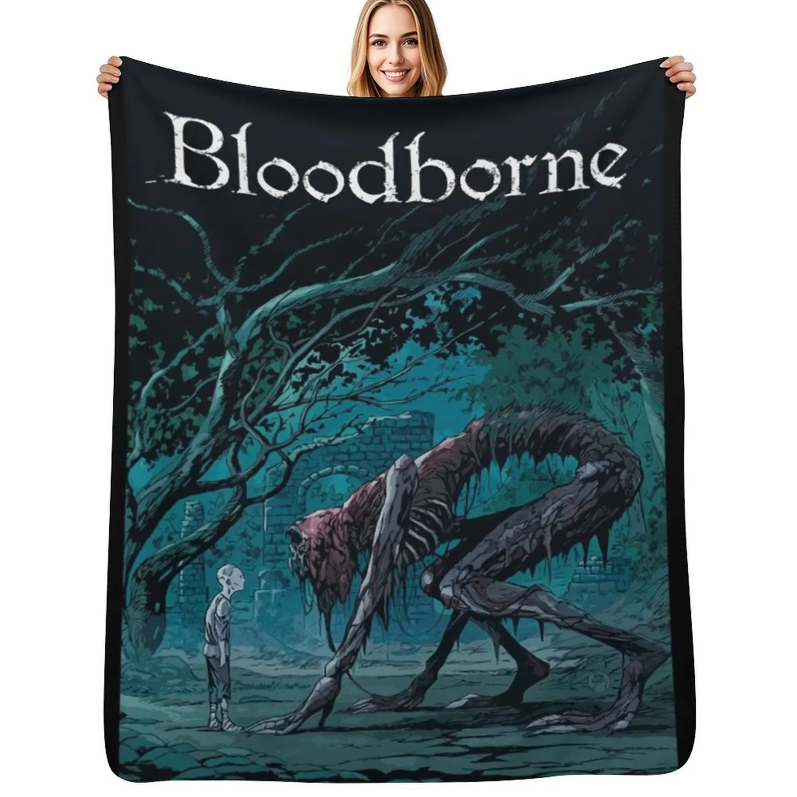 

Bloodborne Throw Blanket Flannel Fabric wednesday For Decorative Sofa Blankets For Bed Blankets