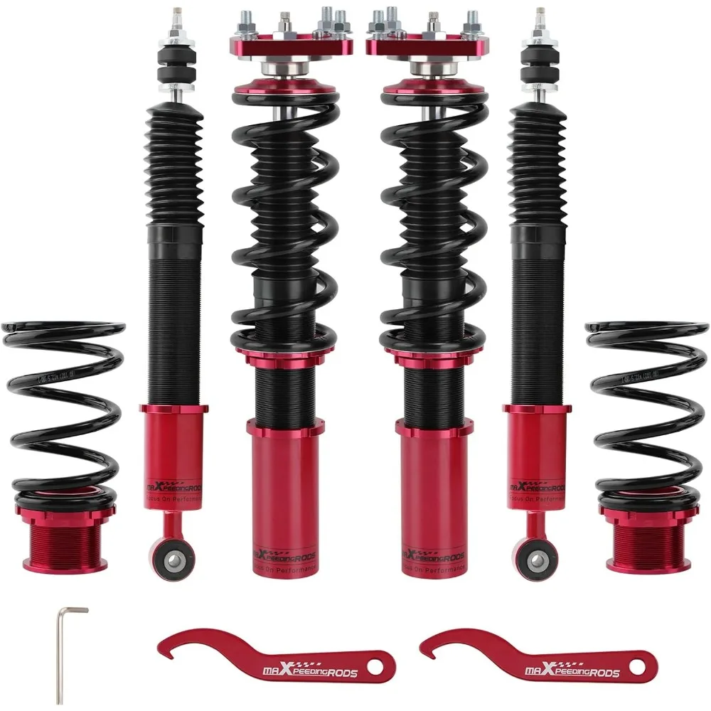 

Coilovers for Ford Mustang 1994-2004, 24 Levels Damper Adjustable Coilovers Suspension Kit