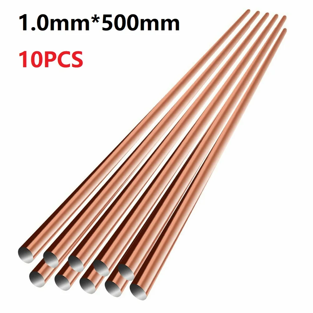 5/10pcs 1/1.5/2/2.5mm Phosphor Copper Welding Rod Soldering Wire For Air Conditioner Refrigerator Copper Pipe Welding 500mm