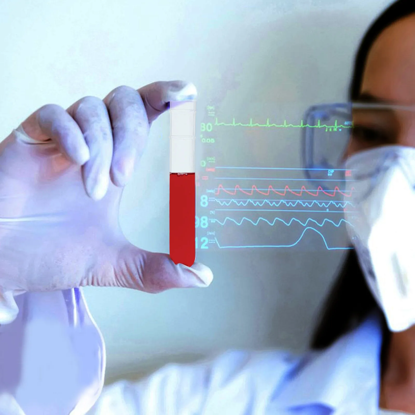 

100 шт. маленьких прозрачных пластиковых пробирок универсального диаметра для лабораторных исследований, сбора крови, иммуноанализов, хранения в путешествиях