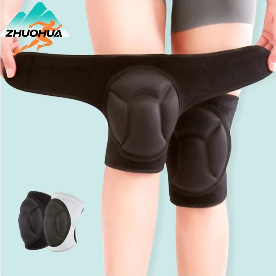 

ZHUOHUA 1pair 15 MM Thick Work Knee Pad for Men&Women&child,Anti-Slip Collision Avoidance with Thick EVA Foam for Gardening