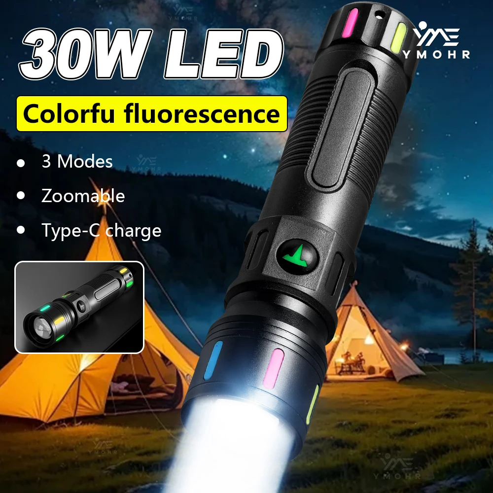 lanterna-de-camping-led-30w-recarregavel-a-prova-d'Agua-com-bateria-18650-lanterna-de-alta-potencia-para-camping-ao-ar-livre