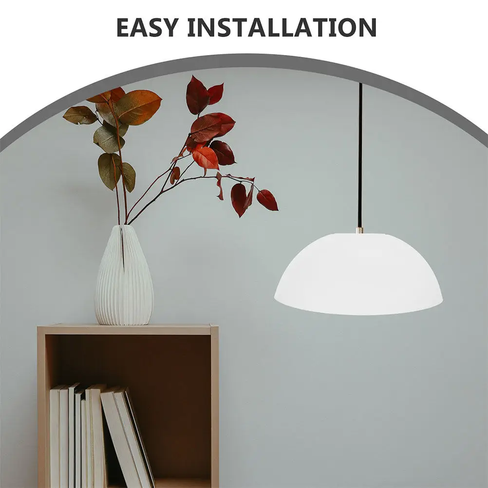 4Pcs Plastic Lampshade Replacement Cover Sturdy Ceiling Lamp Shade for Bedroom Bedside Table Light Soft Diffusion