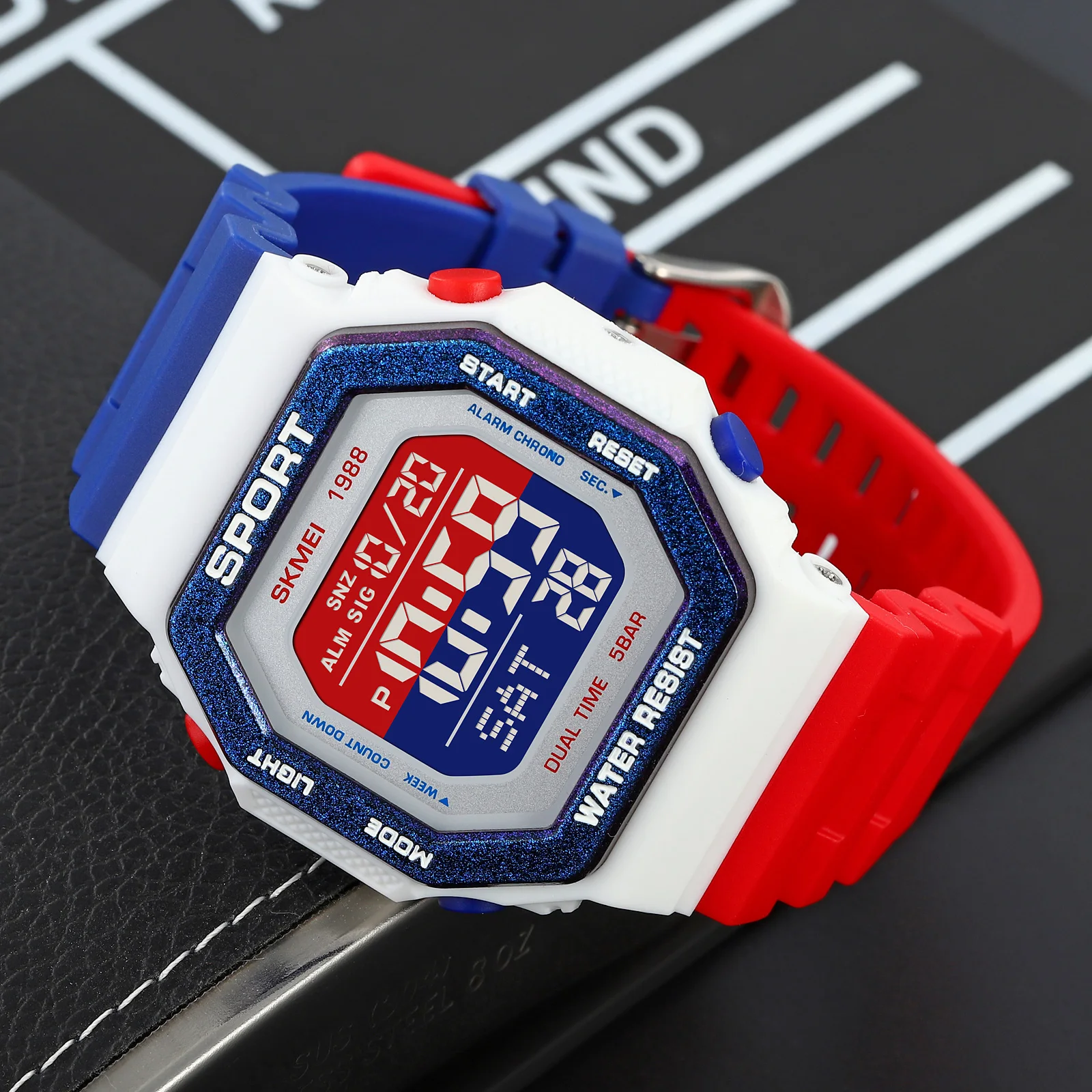 New SKMEI Brand Men Watch Military Multifunction Luminous Digital Wristwatch Students Fashion Army Colorful Sports LED Clock