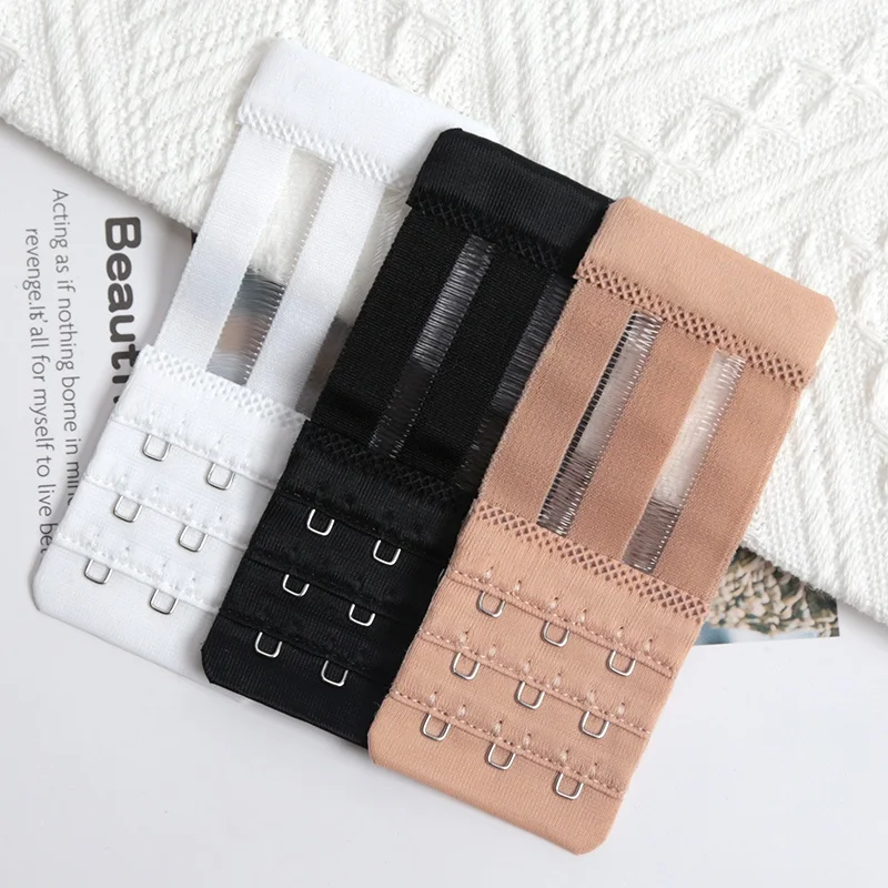 3 kusy, 3 řady se 3 háčky, prodlužovací popruhy, pohodlný nastavitelný pás na podprsenku, dámské spodní prádlo, spodní prádlo, prodlužovací popruhy na podprsenku, příslušenství - náhled 3