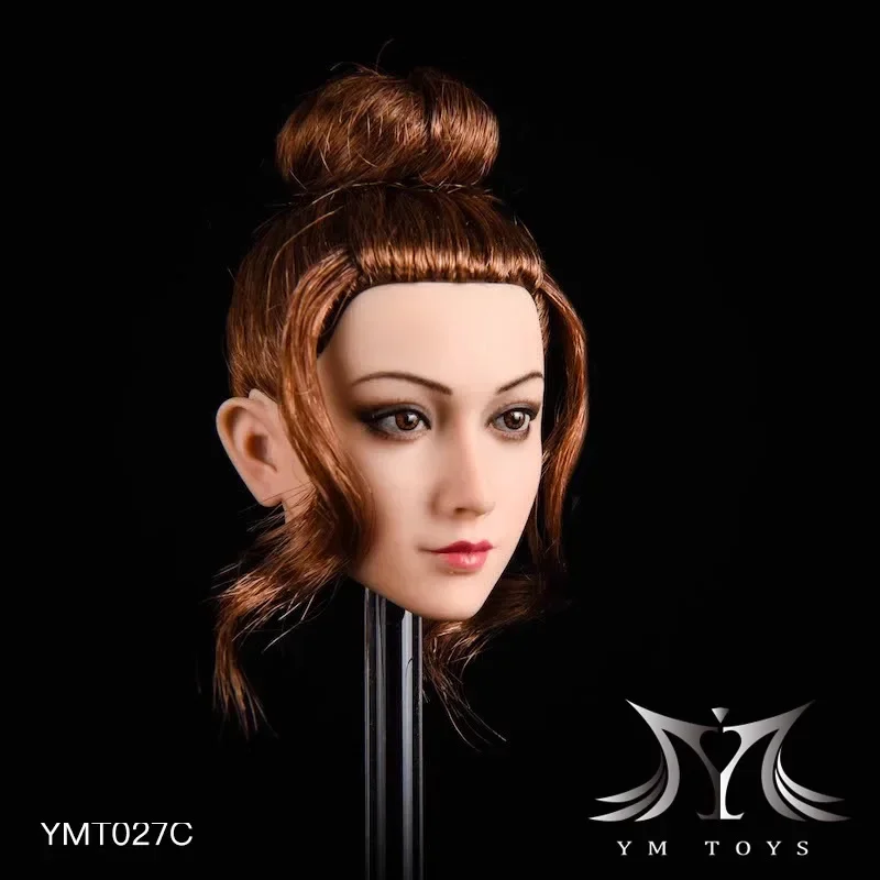 YMT027 1/6 Scale Female Soldier Jasmine Beauty Head Sculpt  Moli Head Carving Fit 12