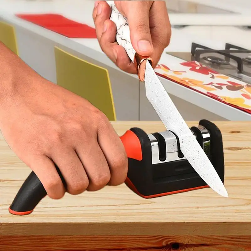 

Chopper Sharpener Professional Precision Multi-Stage Ergonomic Sharpening Stone Quick Anti-Slip Multifunctional Sharpener Tool