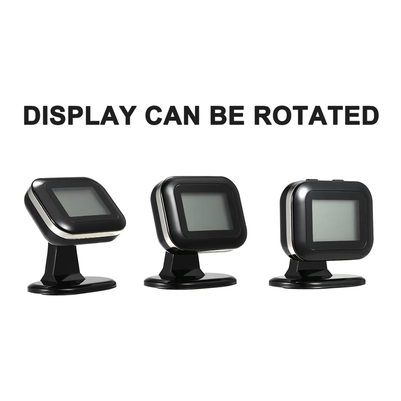 TPMS Tire Pressure Monitoring System Wireless Real-time LCD Display 4 External Sensors Alarm Function