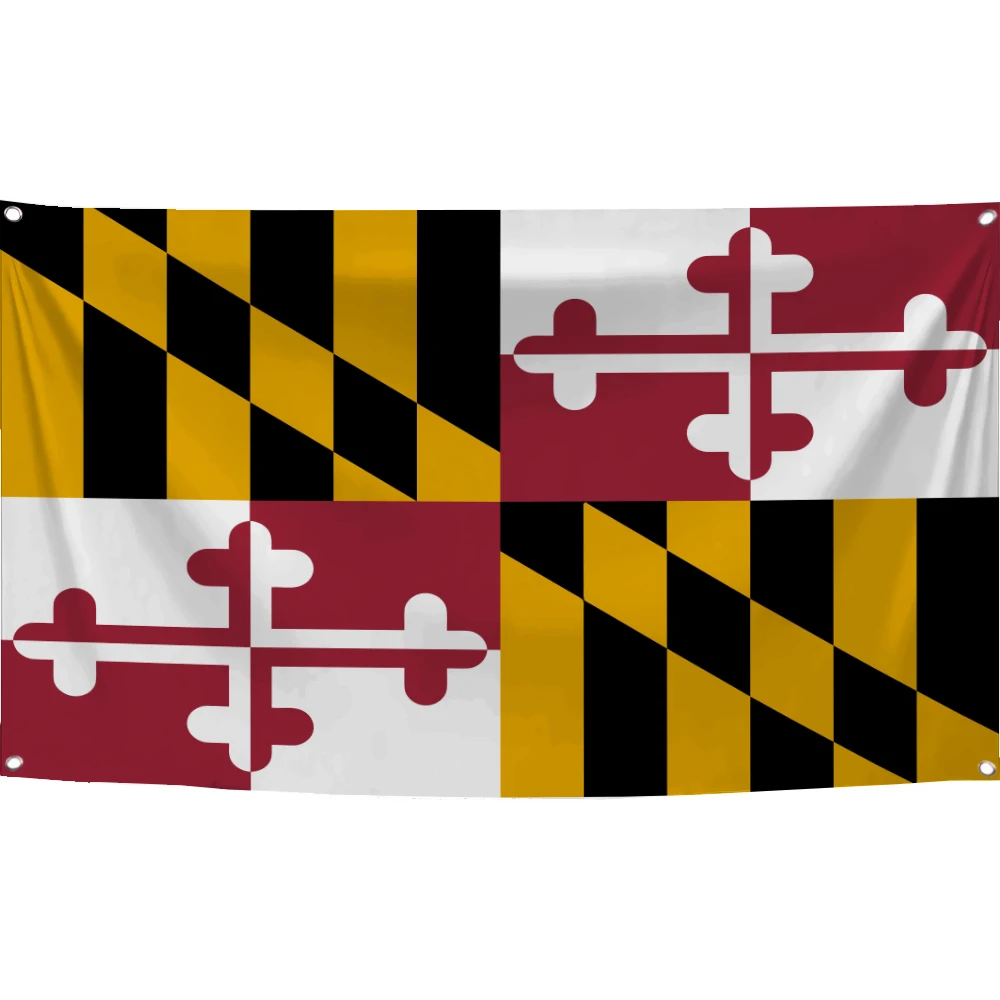 60X90/90X150CM MARYLAND MARYLANG'S Flag Polyester Digital Printed Club Banner Tapestry Curtain