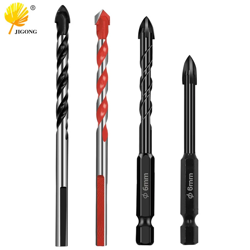 Hexagonal handle cross cutter head tile drill set, extended ceramic twist drill, glass punching drill Overlord drill