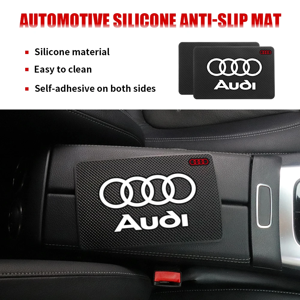 Car Silicagel Anti-Slip Mat Dash Board Sticky Non Slip Pad for Audi A4 B5 B6 B7 B8 B9 A3 8P 8V 8L A5 A6 C6 C5 C7 4F A1 A7 A8 Q2