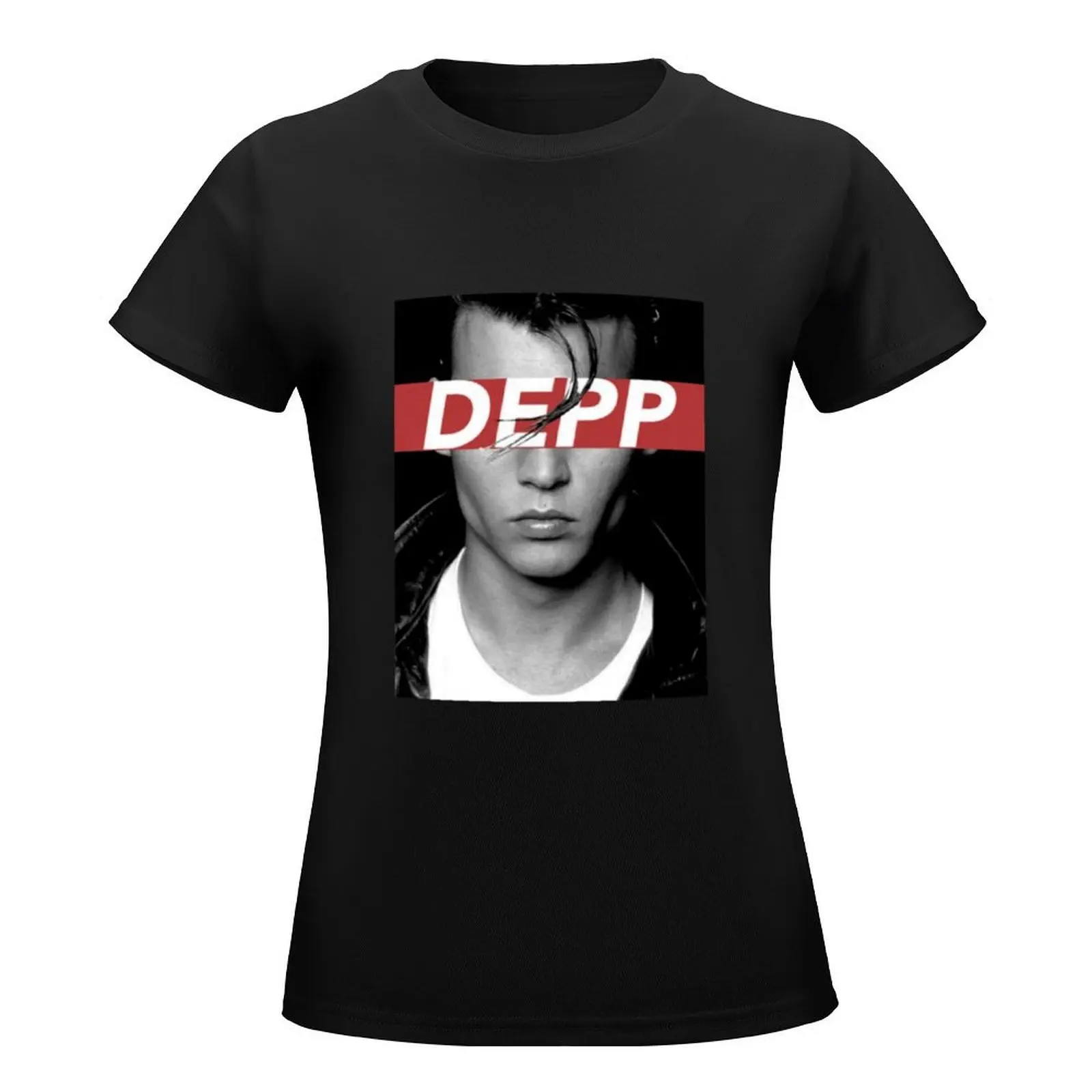 DEPP T-Shirt female vintage clothes fashion woman blouse 2024