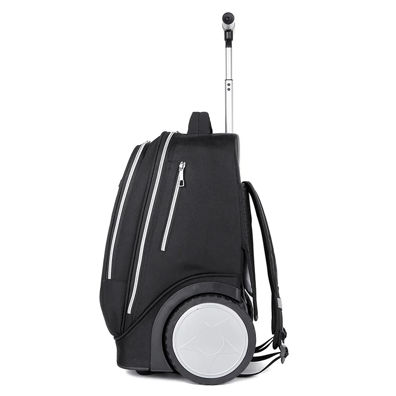 Trolley Wheeled Backpack Large Capacity Backpack Water Repellent Travel Bag Double Trolley Bag Wheeled Luggage Travel