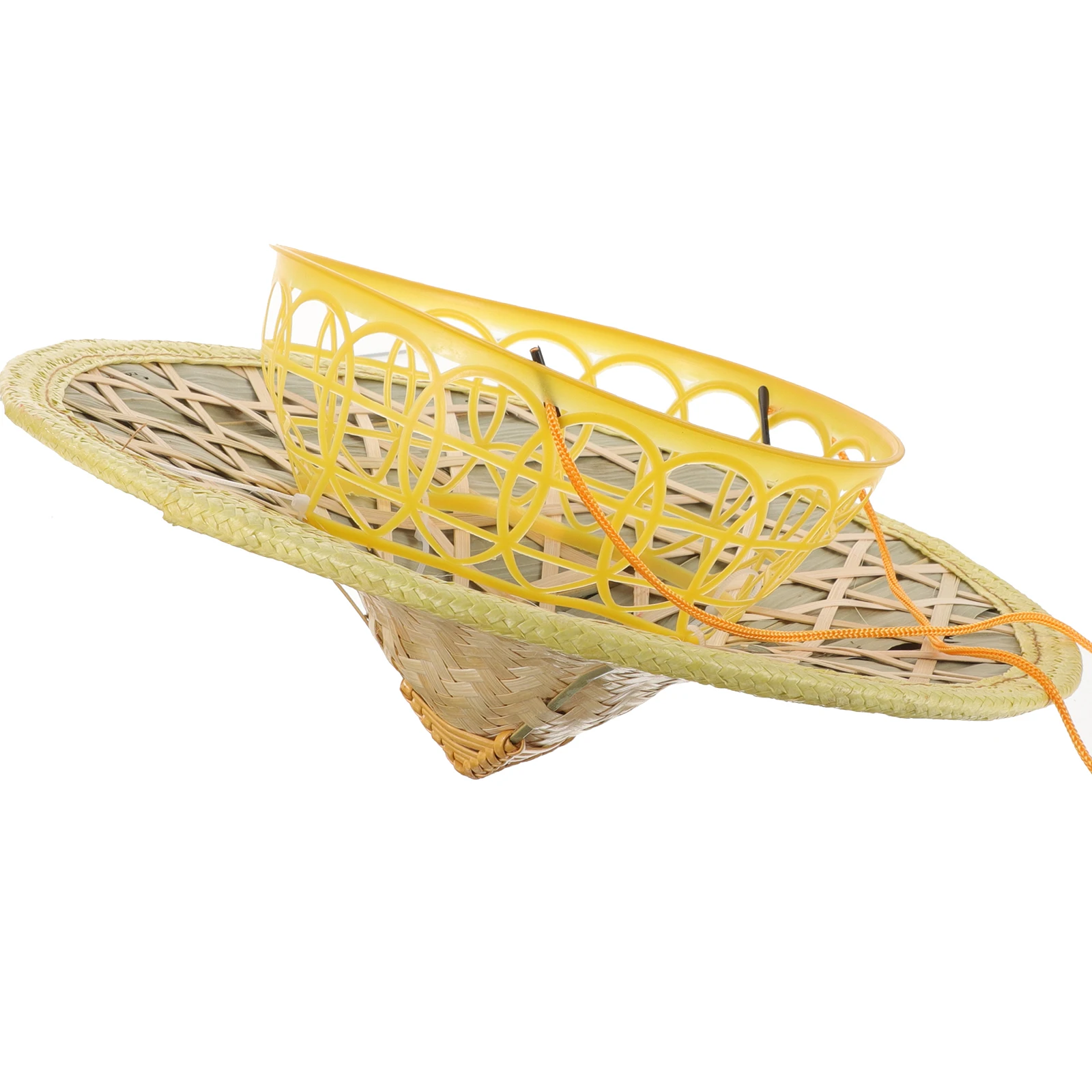 

Ninja Bamboo Hat Comfortable Breathable Adjustable Lightweight One Size Fits Most Cosplay Party Performance Japanese Samurai Hat