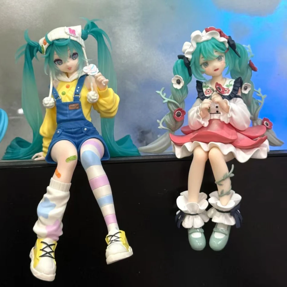Auf Lager Hatsune Miku Nudelstopper Flower Fairy Serie -Anemone Ver.- 14CM PVC Anime Actionfiguren Modell Sammlung Spielzeug