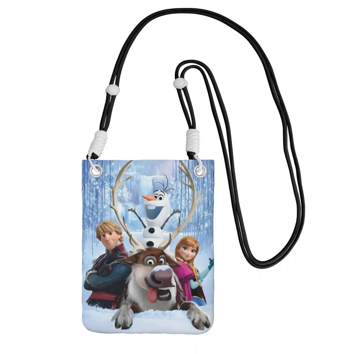 

Custom Fashion Frozen Mobile Phone Bag Women Men Shoulder Crossbody Bag For Travel Adjustable Length