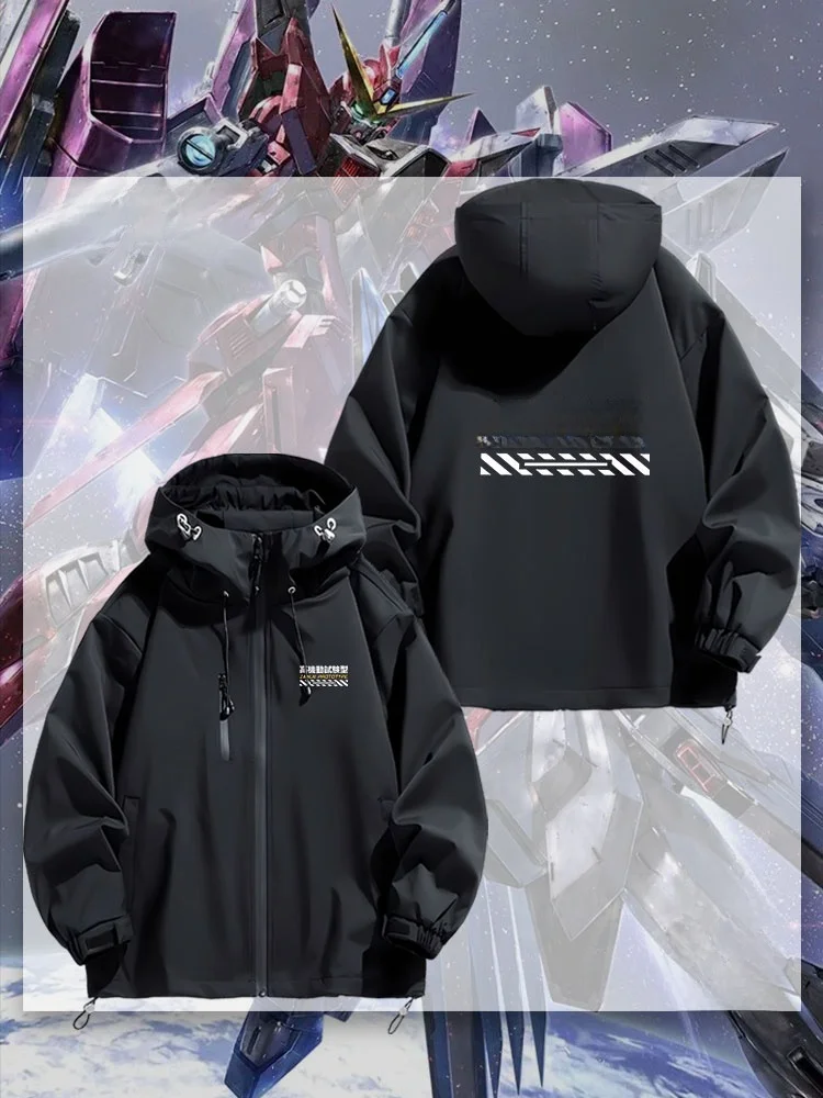 

Куртка-ветровка Eff Earth Federation Anaheim в стиле Gurren Lagann, вдохновленная аниме, водонепроницаемая, из полиэстера, весна-осень