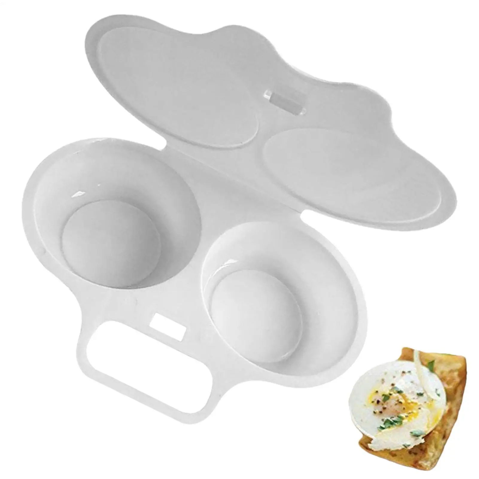 Food Grades Plastic Microwave Cooking Eggs Steamer Convenient Kitchen Cooking Mold Egg Poacher Kitchen Gadgets Fried Egg Tool