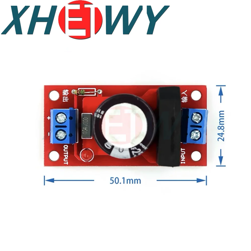 Rectifier Filter Power Supply Board 3A/8A Rectifier with LED Indicator AC to DC Transformer AC to DC Single Power Supply Board