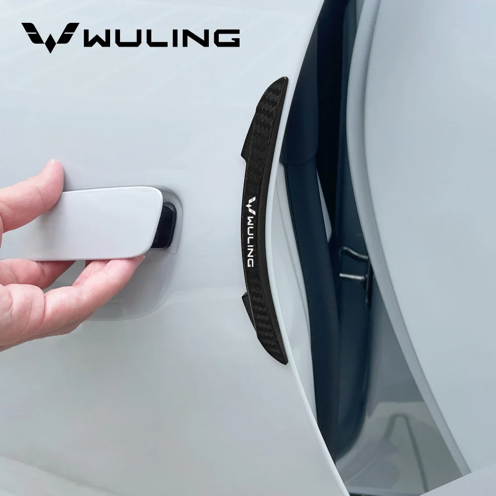 Car Anti-scratch Stickers Door Edge Protective Strips For Wuling Hongguang Mini Ev E100 Almaz Alvez Xingchi 730 Accessories