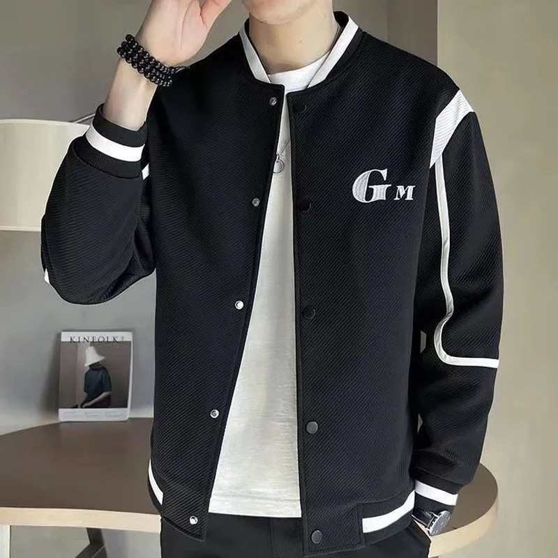 Veste décontractée polyvalente pour hommes, veste d\'épissure, version coréenne, carillon, beau, décontracté, revers, printemps et automne, nouvelle