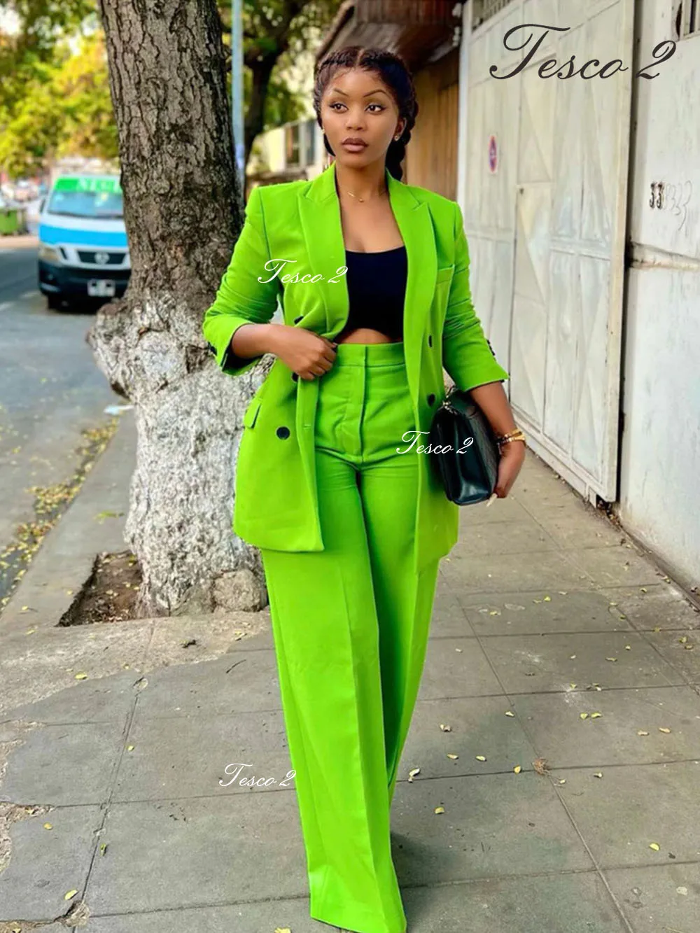 Bright Green Women Suit 2 Piece Jacket Blazer Pants Suit For Women Beautiful And Vibrant Women Suit For Casual