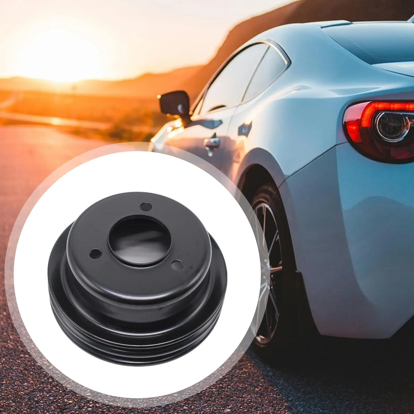 

Premium Black Crankshaft Pulley Two Belt Grooves Efficient Power Transmission Car Engine Part for Ford 289 302 Models